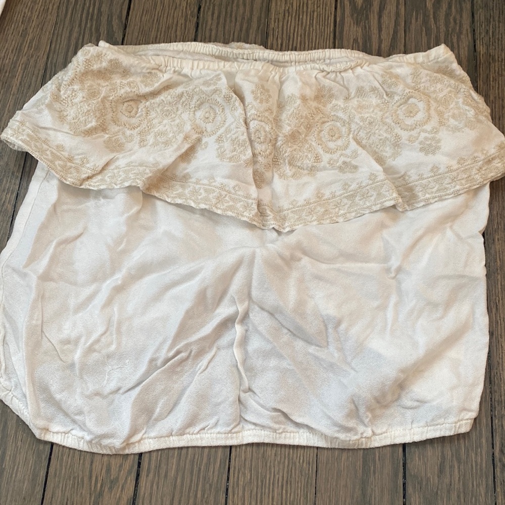 Hollister creme tube top